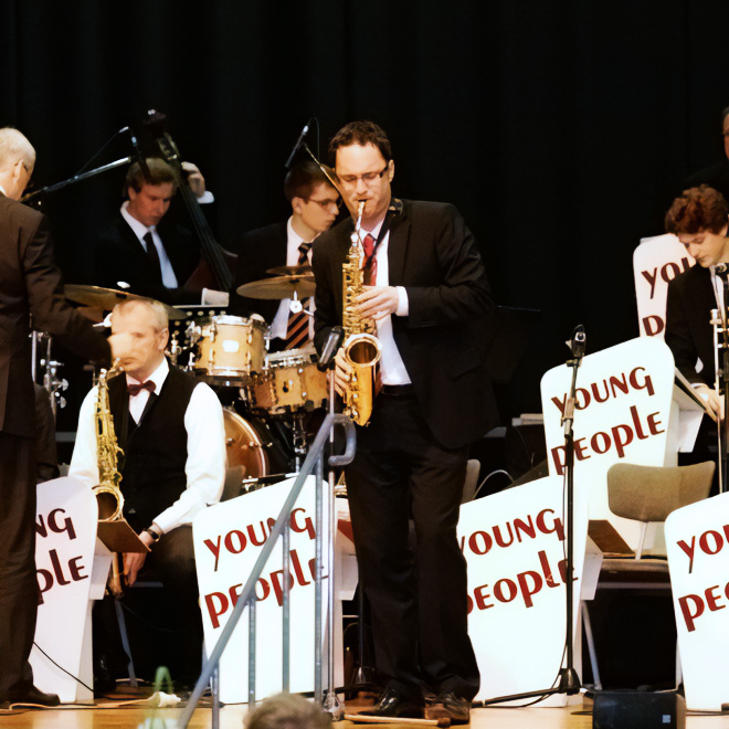 Thomas Müller am Saxophon