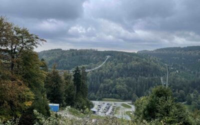 100 Meter über dem Boden